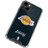 NBA Los Angeles Lakers Black Primary Logo iPhone 14 Clear Case